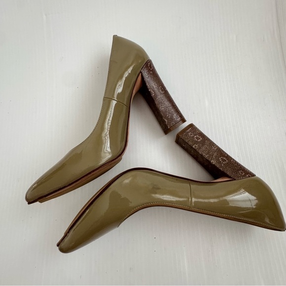 Cole Haan Chelsea pumps Women's nikeair grey/Olive Patent Heels - Picture 3 of 12